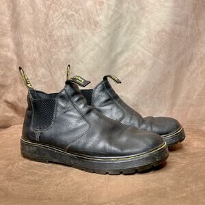 Dr. Martens Hardie Chelsea Work Boots Black Leather Low Cut Men's 11 Workwear